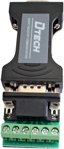 Vista 2 de DTECH Adaptador convertidor de datos de comunicación serie RS232 a RS485 / RS422 tamaño mini