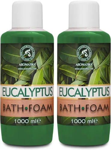 Vista 9 de Espuma de baño con aceite esencial de eucalipto, 34 onzas líquidas, cuidado corporal, buen sueño, belleza, baño, cuidado corporal, bienestar