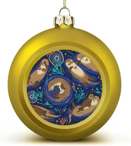 Vista 78 de Boobs Funny Shatterproof Matte Christmas Balls for Tree Wreath Home Decor 1PCS