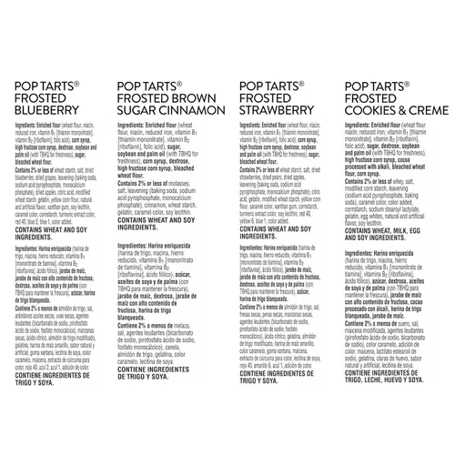 Vista 3 de Pop-Tarts - Tostadas, alimentos para el desayuno, bocadillos para niños, paquete variado (60 Pop-Tarts)