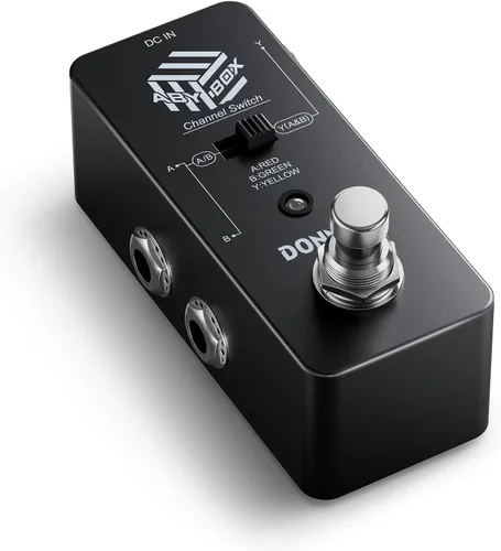 Donner Pedal de efecto ABY Box, conmutador AB de selector de línea, mini, para guitarra, True Bypass
