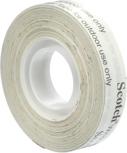 Vista 6 de 3M Cinta de montaje de película aislante para exteriores cinta de sellado transparente para ventanas y película aislante de puertas rollo de 12