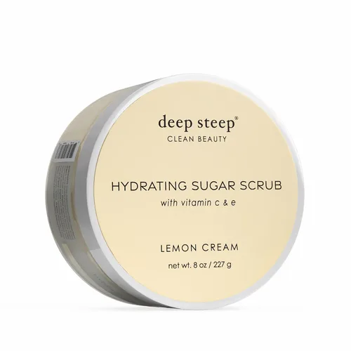 Vista 20 de Deep Steep Exfoliante de azúcar, coco puro, 8 onzas, exfoliante corporal con aceite de coco orgánico, manteca de karité y aceite de argán, vegano