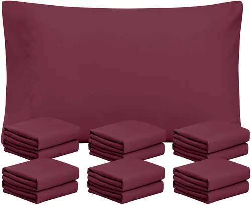 Vista 31 de FreshCulture Juego de 2 fundas de almohada beige tamaño Queen, cierre de sobre, tela de microfibra cepillada suave, 20 x 30 pulgadas, juego de 2