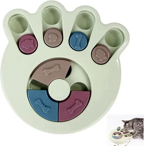 Vista 8 de Rompecabezas interactivo antiasfixia para alimentación lenta para mascotas, juguetes de rompecabezas para perros 2023, alimentador de rompecabezas
