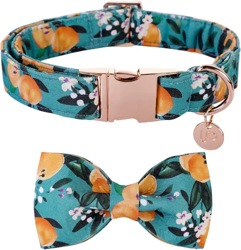 Vista 17 de Collar de perro del día de San Patricio con corbatín, collar de lazo de trébol de la suerte ajustable para perros hembras y niños, collar de perro