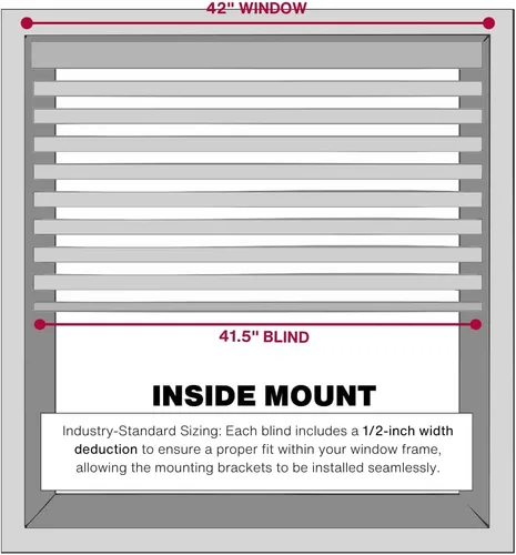 Vista 15 de Lotus & Windoware Sin Cable, Persiana de Madera Sintética de 2 Pulgadas, Persianas para Ventanas, Persianas y Cortinas, Persianas para Ventanas Gris