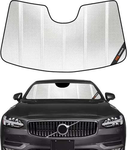 Vista 7 de Parasol para parabrisas para Volvo XC60 2010-2017. Película de aluminio reflectante para ventana delantera - BLAZBLOCK