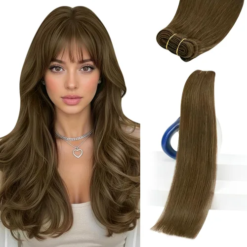 Vista 46 de Sunny Hair Extensiones de Cabello para Coser de Cabello Humano Real Negro Extensiones de Cabello en Trama para Mujeres Cabello Real Extensiones