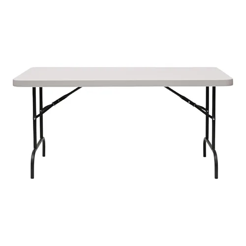 Vista 13 de Iceberg IndestrucTable Too - Mesa plegable de resina para banquetes, 24 x 48 pulgadas, color carbón
