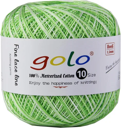 Vista 73 de golo 24 bolas hilo de ganchillo tamaño 10 hilo para tejer a mano hilo de ganchillo 10-24-1
