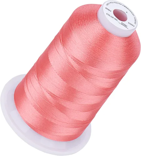 Vista 46 de Simthread 5500 yardas de hilo de bordar, 5000M de alto rendimiento 40WT 100% poliéster – Más de 170 colores vívidos, clasificado de alta velocidad