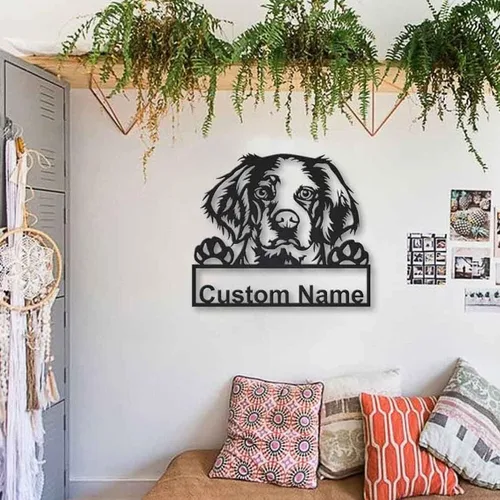 Vista 45 de Letrero de madera personalizado de perro Airedale Terrier Letrero de madera personalizado Airedale Terrier Airedale Terrier divertido Regalo