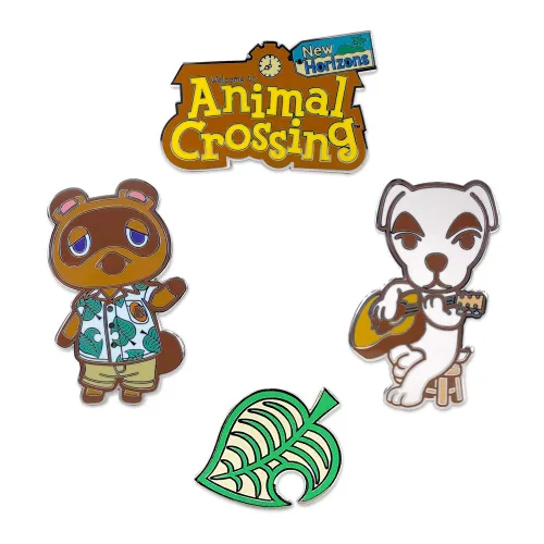 Vista 2 de Controller Gear Animal Crossing Lapel Pin Set (New Horizons)