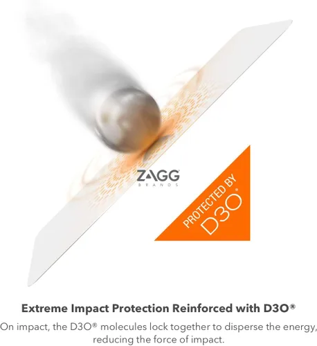 Vista 3 de ZAGG InvisibleShield Fusion con D3O para Google Pixel 6 Pro - Protección de pantalla híbrida flexible - Reforzada con D3O - Protección extrema