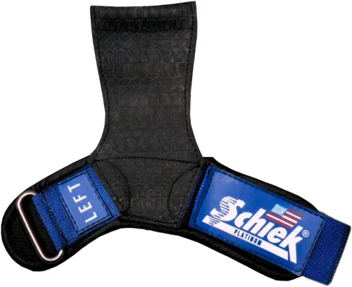 Vista 16 de Schiek Sports Model 1907 Platinum Edition Ultimate Grips - Correas de levantamiento de pesas 3 en 1, muñequeras y almohadillas de agarre, control