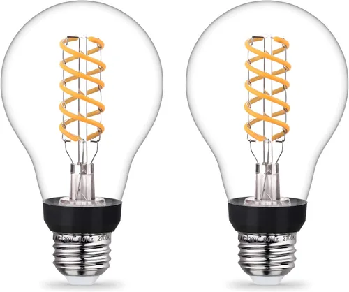Bombillas LED Edison A21 regulables, 2700 K, blanco suave, paquete