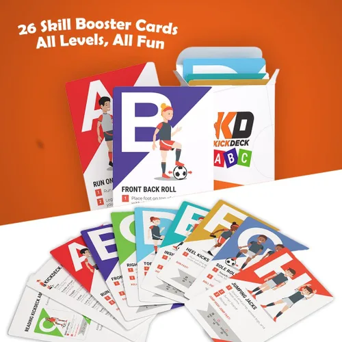 Vista 5 de Kick Deck HoopDeck de UVU Training - Programa de entrenamiento de baloncesto de 52 cartas para todos los niveles de habilidad y edades - Desarrollo