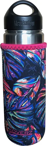 Vista 20 de Funda de neopreno para botella de agua Koverz, funda de neopreno, se ajusta a botellas de agua de 24-30 oz, lavable y reutilizable, tamaño grande