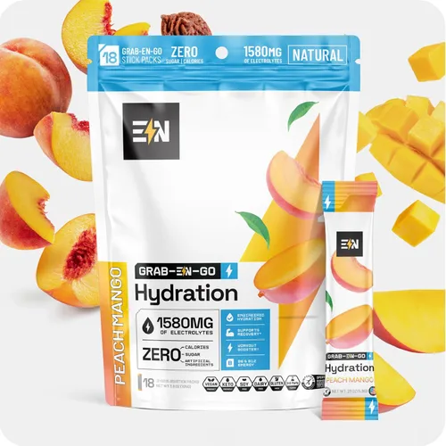 Vista 13 de Engineered Nutrition EN, Paquetes de electrolitos en polvo sin azúcar - Paquetes de hidratación de electrolitos Keto, electrolitos de una sola