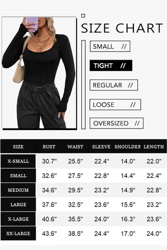 Vista 6 de Ekouaer Paquete de 2 camisetas térmicas de manga larga con cuello redondo para mujer, ajustadas, básicas, tallas XS-XXL