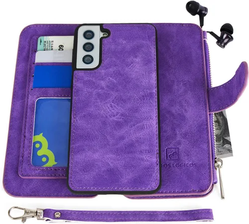 Vista 13 de MODOS LOGICOS Funda para Samsung Galaxy S20, [Cartera Desmontable] [2 en 1] [Almacenamiento de efectivo con cremallera]
