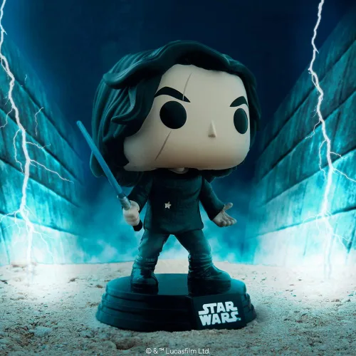 Vista 2 de Funko POP Star Wars: Rise of Skywalker - Ben Solo con cabezal de vinilo de sable azul, multicolor, estándar (51480)