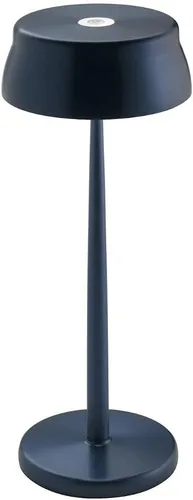 Zafferano Luz de la hermana (Color: azul anodizado) Lámpara de mesa LED regulable recargable