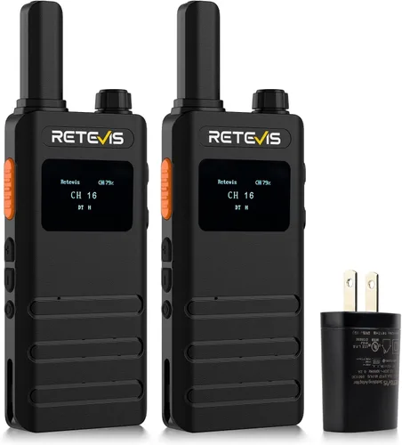 Vista 14 de Retevis RT22P Walkie Talkies de largo alcance, radios bidireccionales FRS recargables con auricular para adultos, nueva versión de RT22 (2.0)