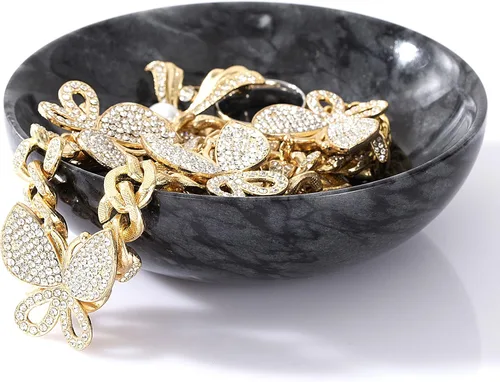 Vista 3 de CM CHIC MONDAY Plato de joyería de mármol - Soporte para anillos, Mármol