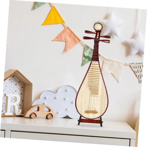 Vista 3 de Guitar Bracket Electric Guitar Stands Wooden Guitar Stand Bracket Guitar Violin Stand Foldable Floor Display Guitar Stand Holders (Brown) Ukeleles