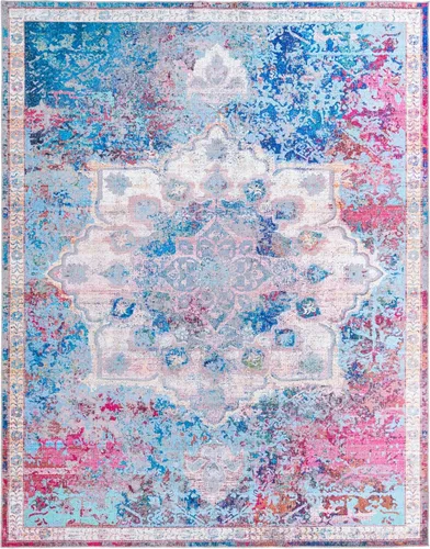 Vista 137 de Rugs.com Francesca Collection - Alfombra lavable de tejido plano, 2 x 3 pies, color blanco sal marina, perfecta para entradas, cocinas, rincones