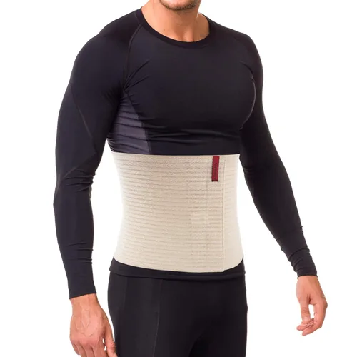 Vista 2 de ORTONYX Carpeta abdominal de 10.25 pulgadas para hombres y mujeres/envoltura posoperatoria posoperatoria posoperatoria/cinturón de soporte para Beige
