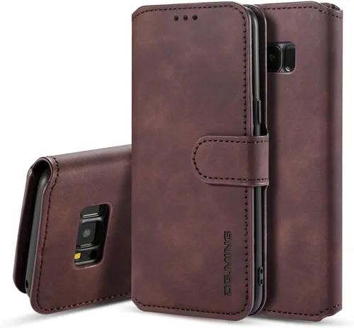 Vista 9 de UEEBAI Funda de cuero PU para Samsung Galaxy S7, Vintage Retro Premium Wallet Flip Cover TPU Inner Shell [Ranuras para tarjetas] [Cierre magnético]