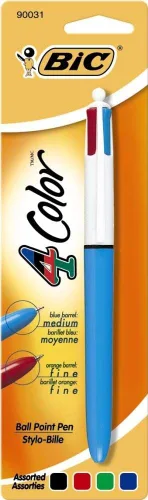 BIC Bolígrafo de 4 colores, doce paquetes de 1 unidad, 12 en total (MMXP11 - Ast)