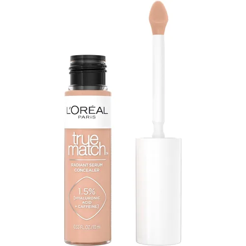 Vista 20 de L'Oreal Paris True Match - Corrector de suero radiante, corrector iluminador debajo de los ojos con 1.5% de ácido hialurónico y cafeína, C1, 0.33