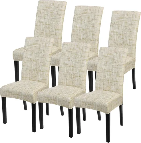 Vista 51 de SearchI Juego de 2 fundas elásticas para sillas Parsons de comedor, fundas elásticas con estampado de elastano, extraíbles, lavables, fundas