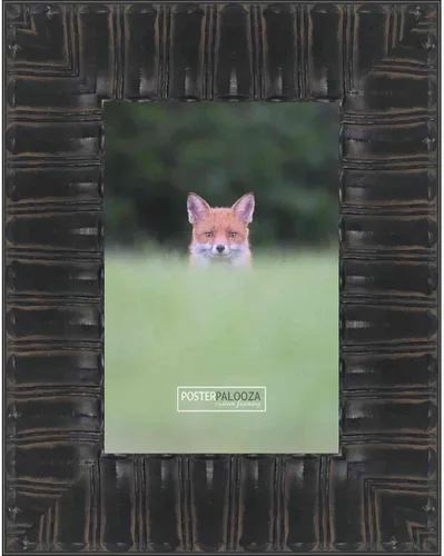 Vista 9 de Poster Palooza 5x5 Inch Ornate Black Complete Wood Square Picture Frame with UV Acrylic Plexiglass, Foam Board Backing & Hardware Included - 5x5