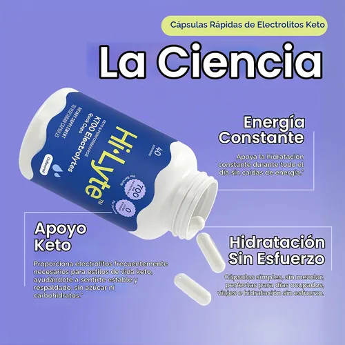 Vista 5 de Hi-Lyte K700 - Tapas rápidas para electrolitos, sin sabor, 40 unidades 700mg Potassium, Zero Sugar, No Stevia, Non-GMO, Vegan, Gluten-Free, No