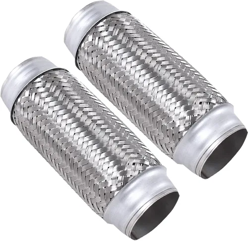 Vista 19 de 2PCS Tubo Flexible de Escape de Acero Inoxidable Doble Trenza Larga de Uso Pesado 2 x 4'' pulgadas con Extremos de 4'' pulgadas de Largo