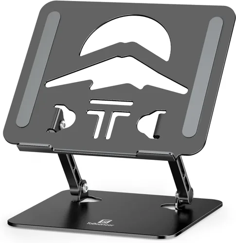 Vista 11 de Soporte ajustable para laptop para escritorio, elevador plegable para laptop, soporte portátil compatible con MacBook, Lenovo, HP y todas