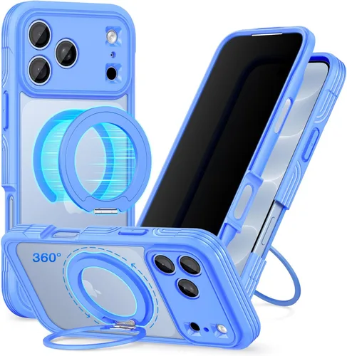 Vista 86 de CENHUFO Funda de privacidad para iPhone 11 Pro, funda de cuerpo completo con protector de pantalla de privacidad de vidrio templado 9H integrado