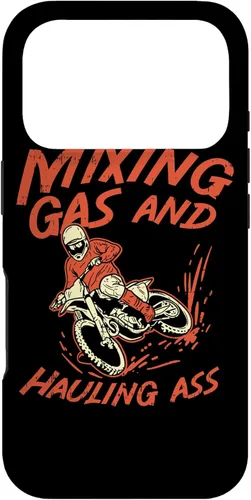 Vista 30 de Mixing Gas & Hauling Ass - Dirt Racer Dirt Biking Dirt Bike Case for iPhone 17