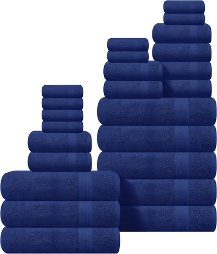 Vista 40 de GLAMBURG Sábana de baño de algodón extra grande premium de 700 GSM 35x70 - 100% algodón peinado - Calidad de hotel y spa de lujo - Duradera