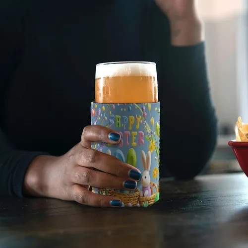 Vista 4 de Happy Easter Cup Sleeve Reusable Iced Coffee Sleeves Cute Insulated Cup Sleeve for Cold Beverages Coffee Cup Holder Fits All For Regular Size Bottles