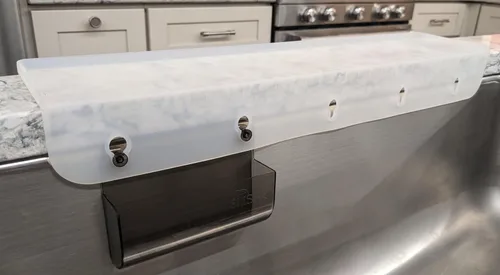 Vista 8 de SiliSink - Protector de borde de silicona para fregadero de cocina, se adapta a 3.75 a 4 pulgadas de ancho, el protector de bordes de silicona