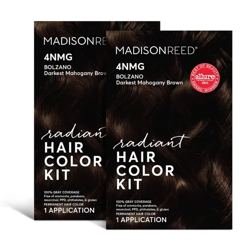 Vista 48 de Madison Reed - Kit de tinte radiante para el cabello, tinte permanente para el cabello, 100 % cobertura de canas, sin amoníaco, castaño Módena