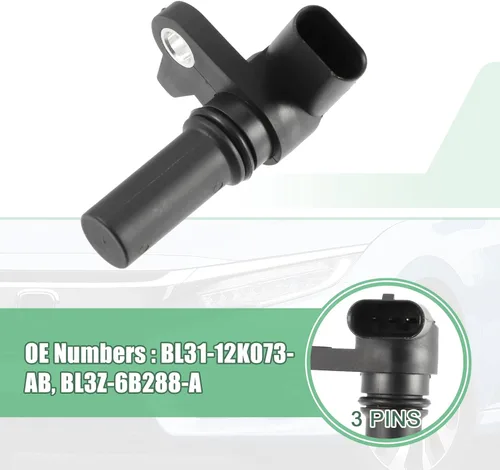 Vista 5 de X AUTOHAUX Sensor de posición del cigüeñal del motor de coche BL31-12K073-AB para Ford Transit-350 HD Base Metal Plástico