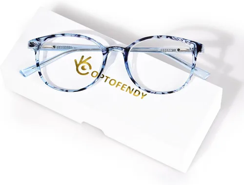 Vista 8 de OPTOFENDY Blue Light Glasses for Women, TR90 Fashion Blue Light Blocking Glasses for Computer