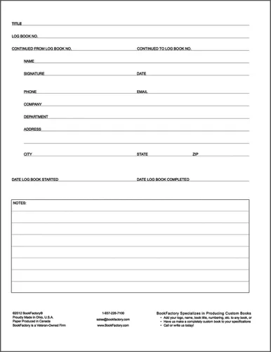 Vista 2 de BookFactory® winemaking libro de registro/diario/libro de registro – 120 páginas, 8.5"x11", Negro Tapa Dura (xlog-120 – 7 cs-a-l-black